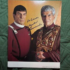 Star Trek Autographed Photo Mark Leonard The Undiscovered Country 11"x14" Cards